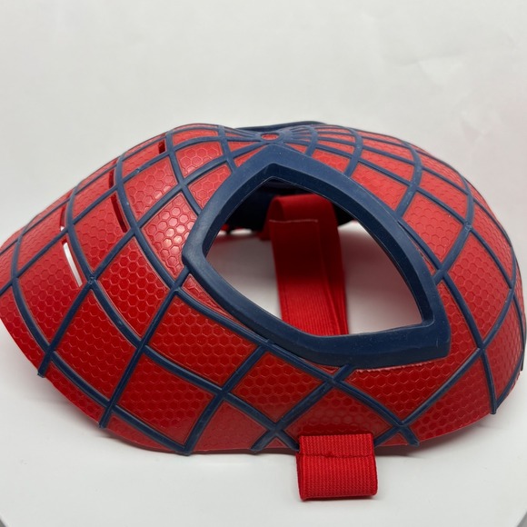 Hard Marvel Spiderman Mask Costume Cosplay Halloween Adult‎ Kids Toy Red Blue - Picture 2 of 8